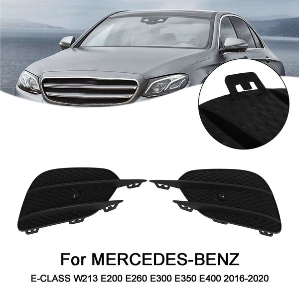 2016-2020 Mercedes-Benz E-CLASS W213 E200 E260 E300 E350 E400 2pcs Bumper Grille Fog Lights Grill Grille Trim Cover 2138856800 2138856700 Generic