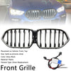 2020-2022 BMW X6 G06 M50i Black Front Bumper Grille Grill W/Camera Hole Generic