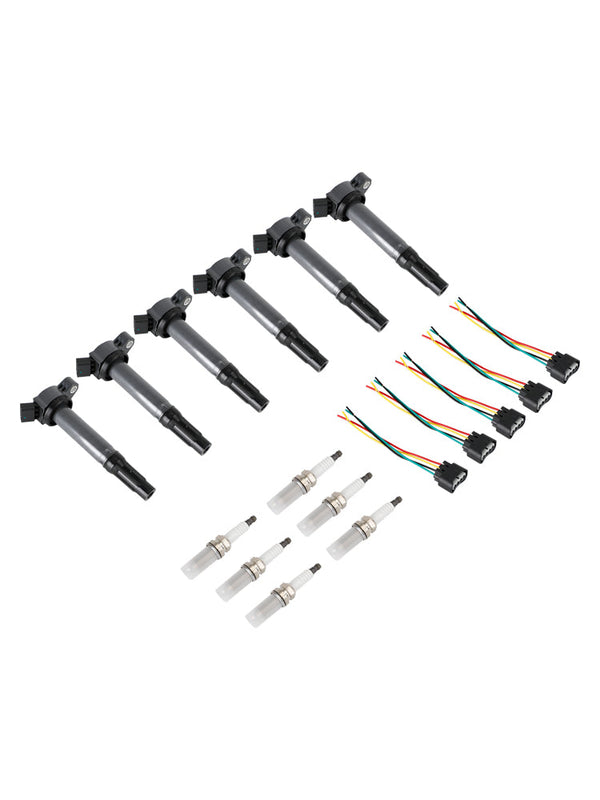 2007-2015 LEXUS GS350 6PCS Ignition Coils+Connectors+Spark Plug UF487 90919-02251 90919-A2002 Generic