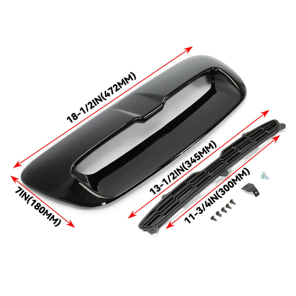 2012-2015 Mini Cooper S/JCW Roadster Convertible (R59) Hood Grill Air Intake Vent Scoop 51132756095 51132757694 Generic