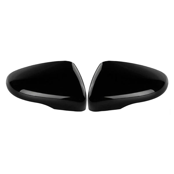 2pcs Gloss Black Door Wing Mirror Cover Caps Casing For VW Golf MK6 2009-2013