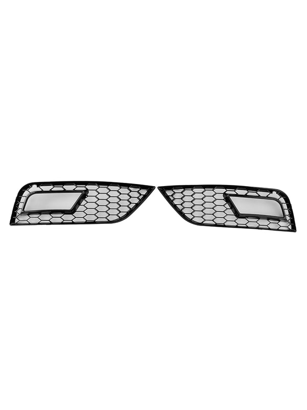 2013-2015 Audi A4 B8.5 Black Honeycomb Fog Light Cover 8K0807681K 8K0807682K Generic