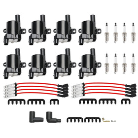 2003-2007 GMC Savana 3500 6.0L 8Pack Ignition Coil+Spark Plug+Wires Set UF262 C1251 D585 5C1082 Generic