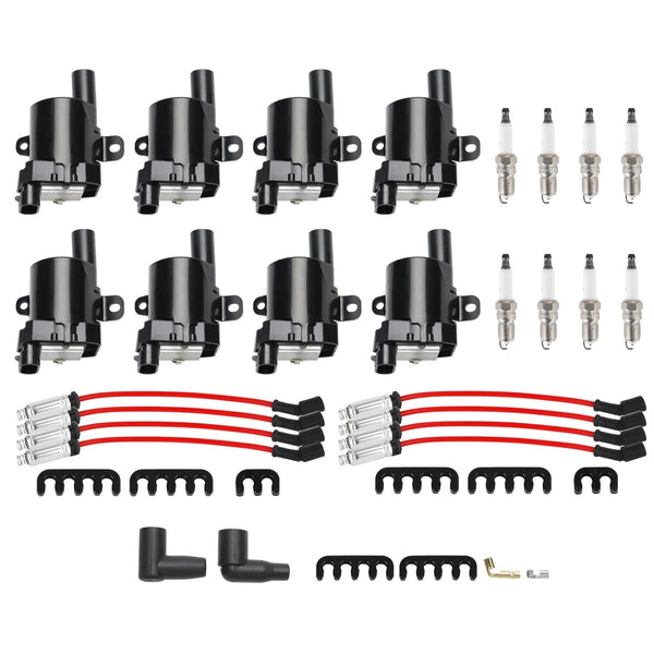 2001 GMC Sierra C3 6.0L 8Pack Ignition Coil+Spark Plug+Wires Set UF262 C1251 D585 5C1082 Generic