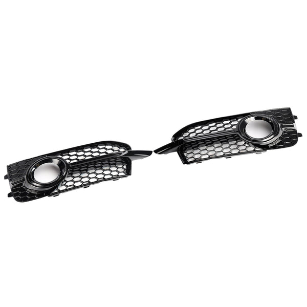 2011-2014 Audi A1 8X S-Line 2PCS Front Bumper Fog Light Cover Grille Grill 8X0807682B 8X0807681B Generic