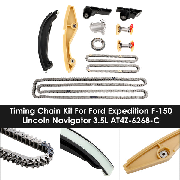 2015-2016 FORD EXPEDITION 3.5L 3496CC 213CID V6 FLEX DOHC TURBOCHARGED, (24 VALVE) Timing Chain Kit AT4Z-6268-C Generic