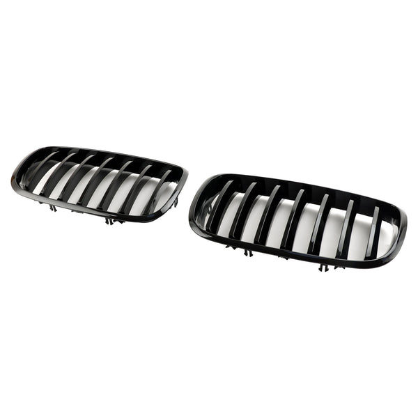 2009-2014 BMW X6 M (E71) Front Bumper Kidney Grille Grill Gloss Black 51137157687 51137305589 Generic