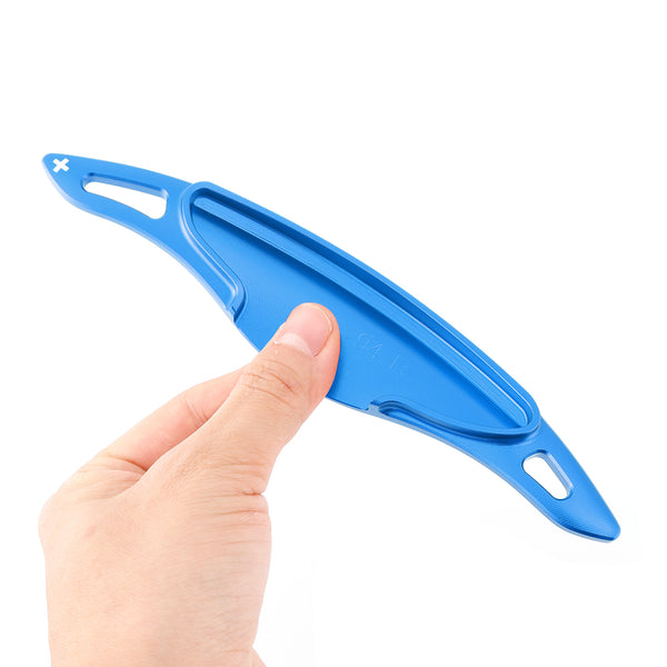 Steering Wheel Paddle Shifter Extension For Hyundai Elantra i30 Aluminium Blue