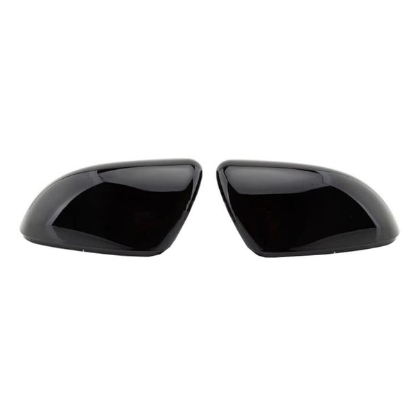 2pcs Gloss Black Door Wing Mirror Cover Caps Casing For VW Golf MK6 2009-2013