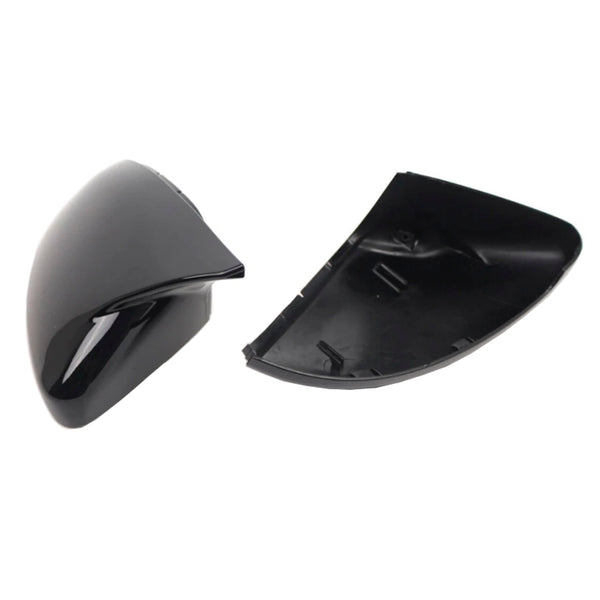 2pcs Gloss Black Door Wing Mirror Cover Caps Casing For VW Golf MK7 2015-2019