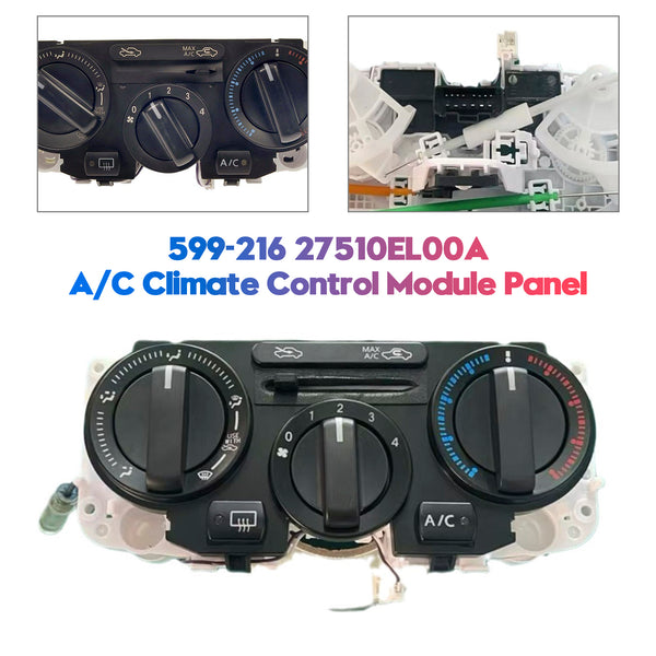 2007-2011 Nissan Versa 1.6L 1.8L A/C Climate Control Module Panel 599-216 27510EL00A Generic
