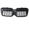 2022-2024 BMW IX3 G08 LCI Double Slat Gloss Black Front Kidney Grill Grille Generic