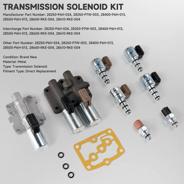 1998-2007 Honda Accord Transmission Solenoid Kit 8250-P6H-024 28250-P6H-024 Generic