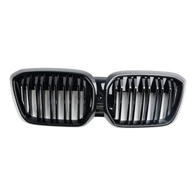 2021.9-2024 BMW IX3 G08 LCI Gloss Black Front Kidney Grill Grille Generic