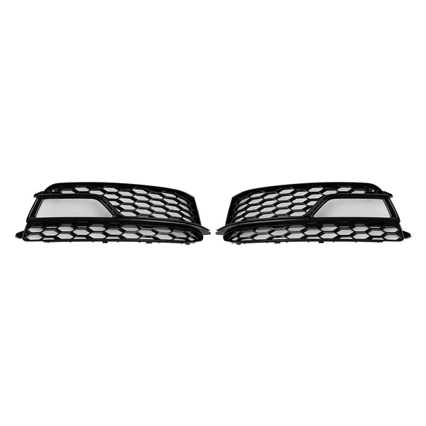 2013-2016 AUDI A5 S-Line / S5 2PCS Front Fog Lamp Black Grille Grill 8T0 807 681 K 8T0 807 682 K Generic