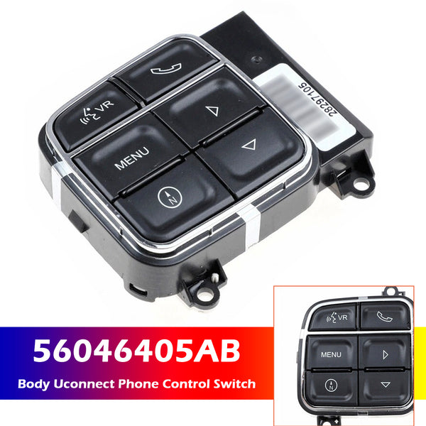 2012-2018 Jeep Wrangler JK Body Uconnect Phone Control Switch 56046405AB Generic