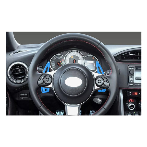 Steering Wheel Paddle Shifter Extension For Subaru Toyota 17-25 Aluminium Blue