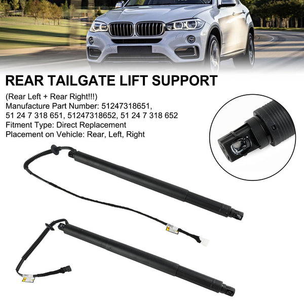 2014-2019 BMW X6 F16 SUV 2PCS Tailgate Power Lift Support 51247318652 51247434043 Generic