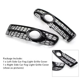 2005-2008 Audi A4 B7 S-Line S4 Front Bumper Honeycomb Fog Light Grille 8E0807681F 8E0807682F Generic