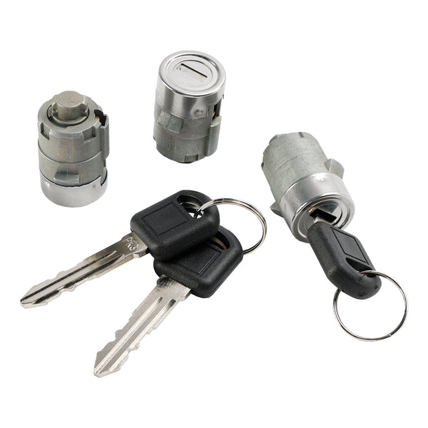 1998-1999 Chevy Suburban/Tahoe Ignition Switch Cylinder & 3 Door Lock Set W/2 Keys 703935 702674 597749 Generic