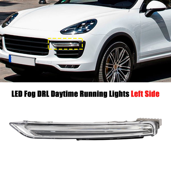 2015-2017 Porsche Cayenne 958 Pair LED Fog DRL Daytime Running Lights 95863118130 95863118230 Generic