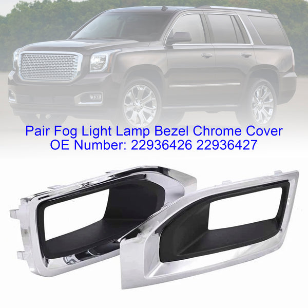 Fog Light Lamp Bezel Cover Driver Left Side 22936426 For GMC Yukon 2015-2020