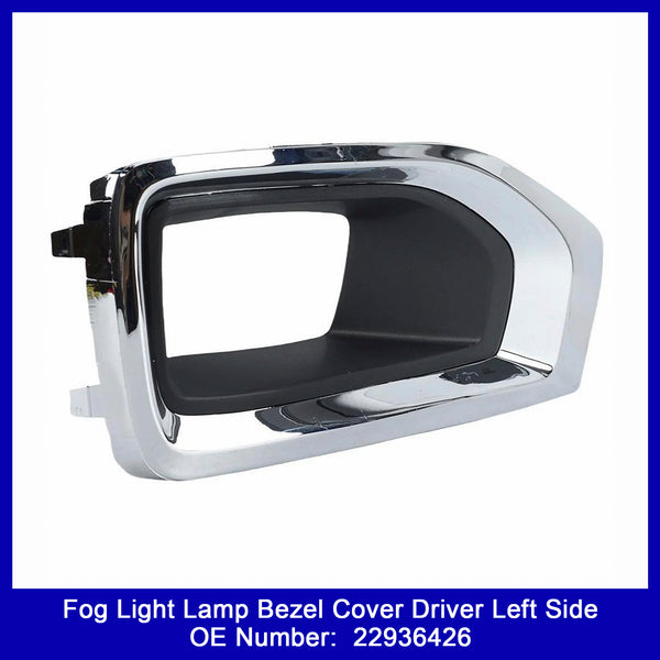 Fog Light Lamp Bezel Cover Driver Left Side 22936426 For GMC Yukon 2015-2020