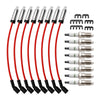 2007-2008 Chevrolet Suburban 1500 5.3L 6.0L V8 8x Spark Plugs +Wires 10.5mm Set 19299585 41962 Generic