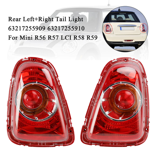 05/2010-06/2015 Mini Cabrio R57 LCI Rear L+R Tail Light 63217255909 63217255910 Generic