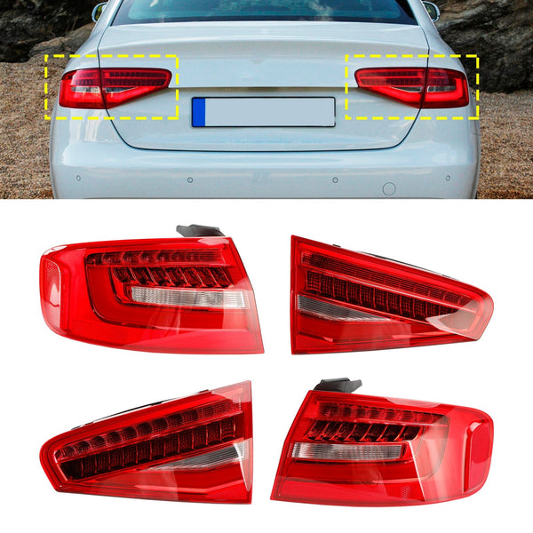 2013-2014 Audi A4 Quattro Base Rear Tail Light Lamp 8K5945099AC Generic
