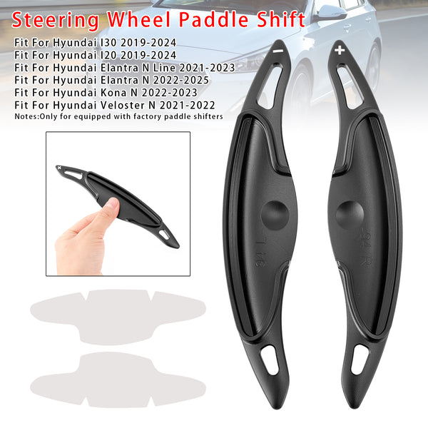 Steering Wheel Paddle Shifter Extension For Hyundai Elantra i30 Aluminium Blue