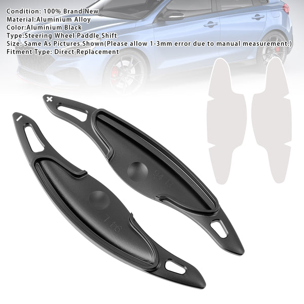 Steering Wheel Paddle Shifter Extension For Hyundai Elantra i30 Aluminium Blue