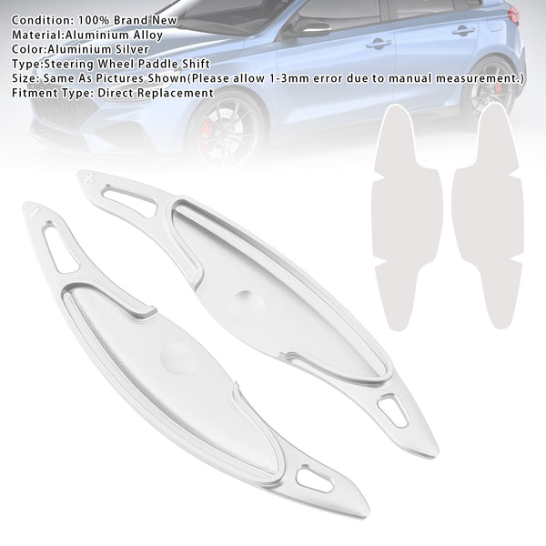 Steering Wheel Paddle Shifter Extension For Hyundai Elantra i30 Aluminium Blue