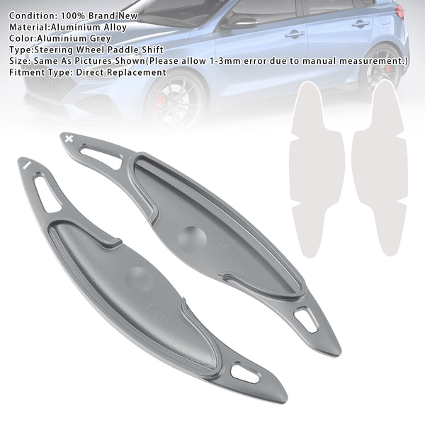 Steering Wheel Paddle Shifter Extension For Hyundai Elantra i30 Aluminium Blue