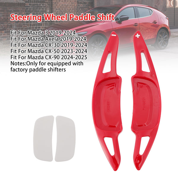 Carbon Look Steering Wheel Paddle Shifter Extension For Mazda 3 CX-30