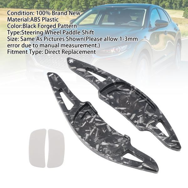 Carbon Look Steering Wheel Paddle Shifter Extension For Mazda 3 CX-30