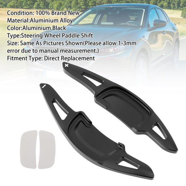 Carbon Look Steering Wheel Paddle Shifter Extension For Mazda 3 CX-30