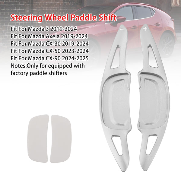Carbon Look Steering Wheel Paddle Shifter Extension For Mazda 3 CX-30