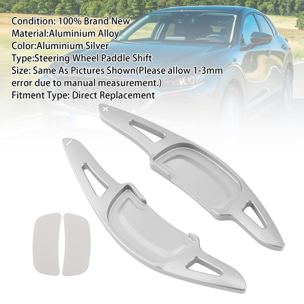 Carbon Look Steering Wheel Paddle Shifter Extension For Mazda 3 CX-30