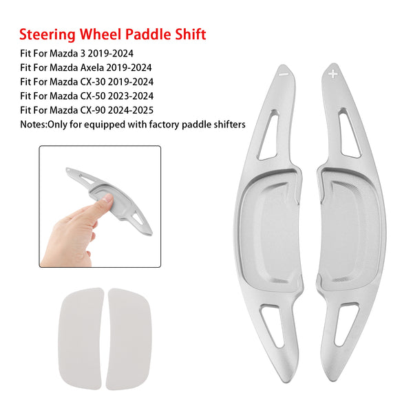Carbon Look Steering Wheel Paddle Shifter Extension For Mazda 3 CX-30