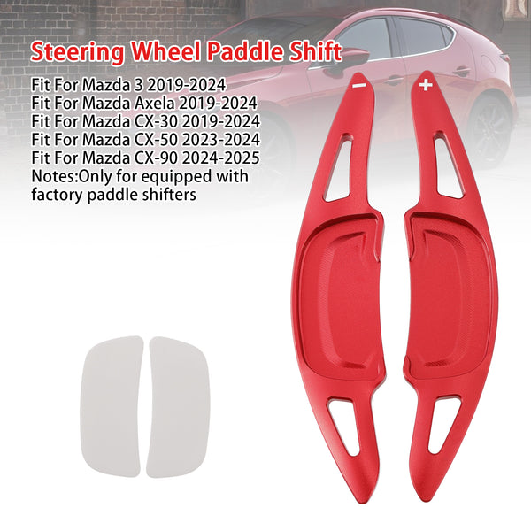 Carbon Look Steering Wheel Paddle Shifter Extension For Mazda 3 CX-30