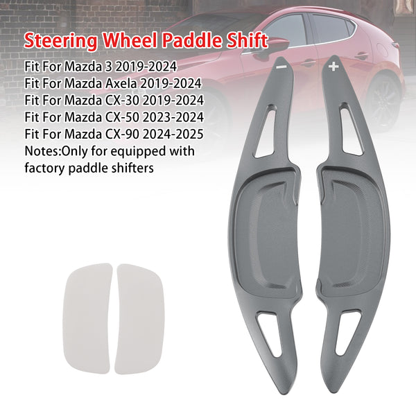 Carbon Look Steering Wheel Paddle Shifter Extension For Mazda 3 CX-30