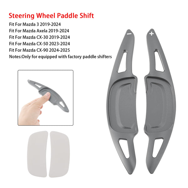 Carbon Look Steering Wheel Paddle Shifter Extension For Mazda 3 CX-30