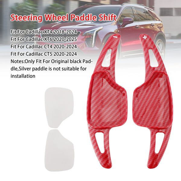 Carbon Look Steering Wheel Paddle Shifter Extension For Cadillac XT4