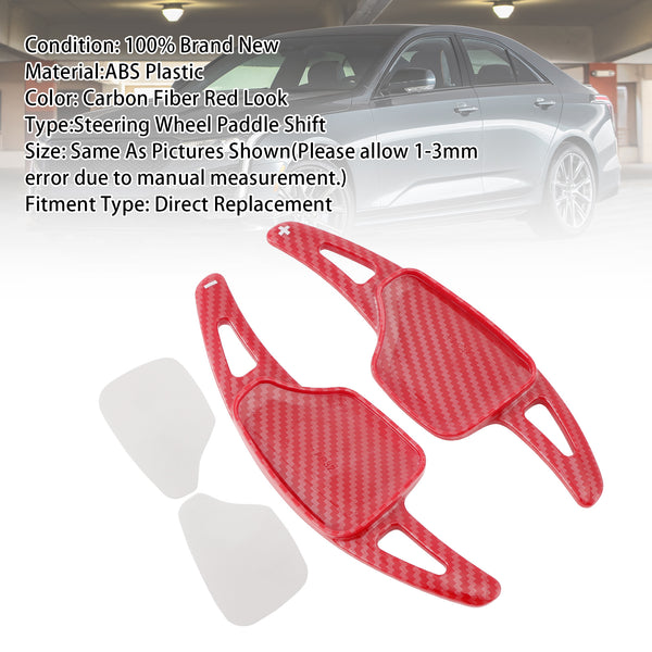 Carbon Look Steering Wheel Paddle Shifter Extension For Cadillac XT4