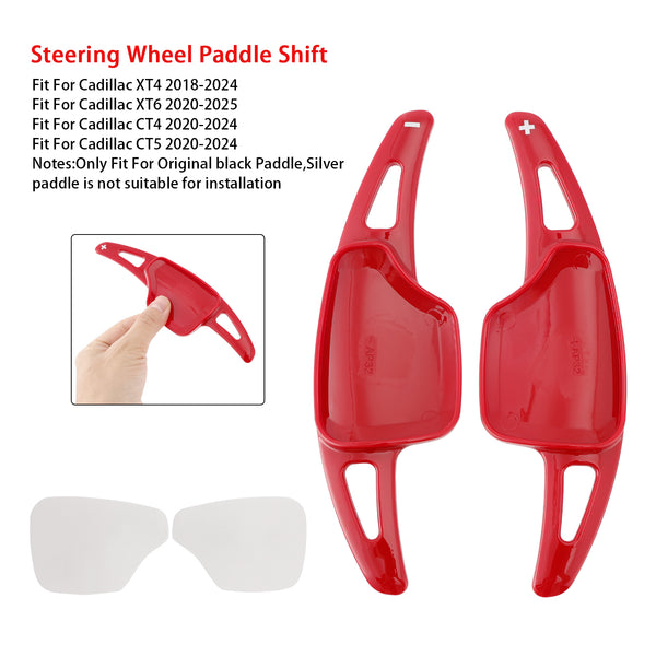 Carbon Look Steering Wheel Paddle Shifter Extension For Cadillac XT4