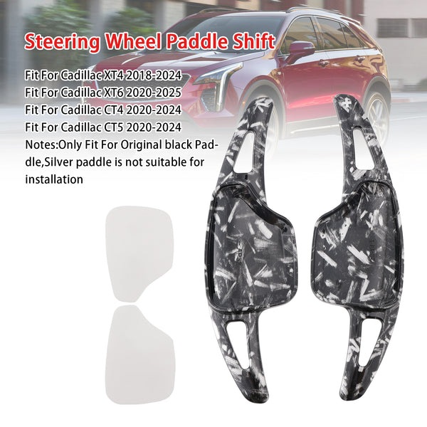 Carbon Look Steering Wheel Paddle Shifter Extension For Cadillac XT4