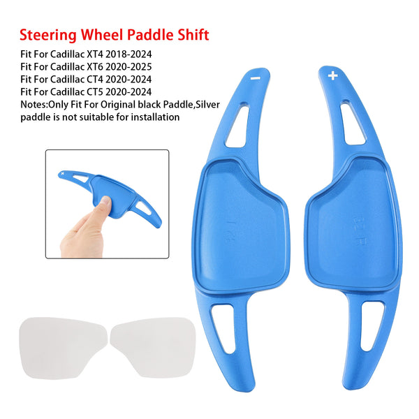 Carbon Look Steering Wheel Paddle Shifter Extension For Cadillac XT4