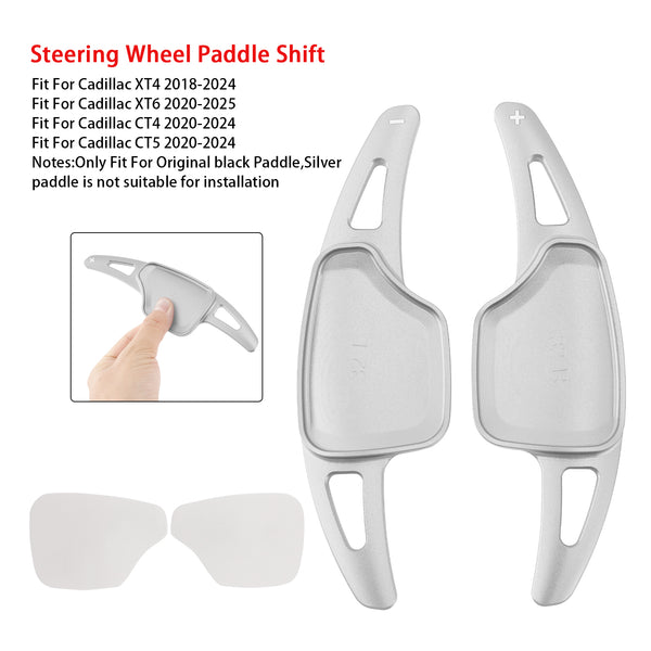 Carbon Look Steering Wheel Paddle Shifter Extension For Cadillac XT4