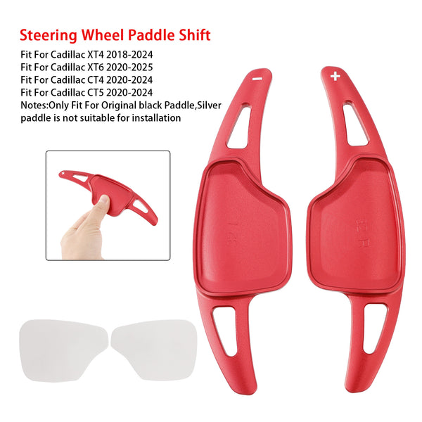 Carbon Look Steering Wheel Paddle Shifter Extension For Cadillac XT4